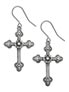 Gothic Devotion Crosses Earrings