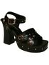 GOTHIKA-02 Black Skull Heels