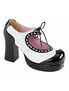 GOTHIKA-10 Black White Shoes
