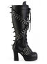 Gothika-108 Platform Boots with Bullets & Brass Knuckles