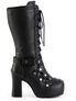 Gothika-152 Platform Boots with Wraparound Straps