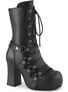 Gothika-152 Platform Boots with Wraparound Straps