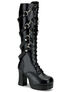 GOTHIKA-209 black strap boots