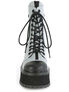 GRAVEDIGGER-10 Grey Reflective Platform Boots