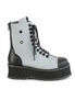 GRAVEDIGGER-10 Grey Reflective Platform Boots