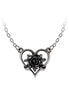 Heart of Blackness Pendant Heart & Rose Necklace