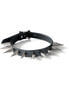 Hex Spike Leather Choker