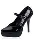 INDULGE-540 Black Maryjane Pumps