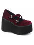 KERA-10 burgundy maryjane platform shoes