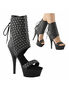 KISS-293 Black Studded Stilettos
