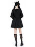 Lily Long Sleeve Gothic Dress with Bat wing lapels