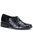 LOAFER-17 Black Alligator Shoes