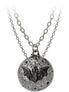 Luna Roost Dual Bat and Moon Necklace