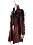 Men's Judgement Jacket side view on mannequin with maroon and black patterned panels