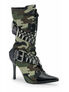 MILITANT-128 Camo Heel Boots