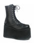 MONSTER-10 Black Platform Boots