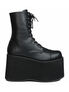 MONSTER-10 Black Platform Boots