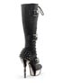 MUERTO-2028 Black Stiletto Boots