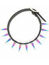 Multi colored spike choker