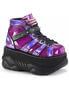 NEPTUNE-100 Purple Glitter Platform Shoes