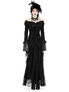 Nocturne Veil Victorian Gothic Long Dress