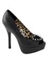 PIXIE-17 Black Studded Heels