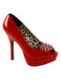 PIXIE-17 Red Patent Heels