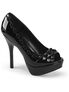 PIXIE-18 Black Patent Heels