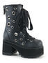RANGER-310 black platform boots with grommets