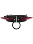 Red Spiked Choker with Black O-Ring
