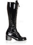 RETRO-302 Black Patent Boots