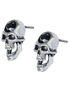 Screaming Skull Earring Studs