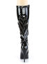 SEDUCE-2000 Black Patent Knee High Boots