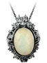 Shaw Opal Cameo Pendant Necklace