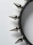 Short Hex Spike Leather Choker