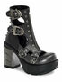 SINISTER-61 Black Chromed Boots
