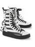 SNEEKER-325 White Creeper Sneaker Boots