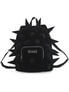 Velvet Gothic Backpack with Spikes