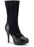 SPLENDOR-130 Black Microfiber Boots