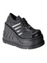 STOMP-08 Black Platform Shoes
