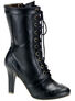 TESLA-102 Black Steampunk Boots