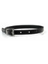 Thin Black Leather Choker, Soft Real Leather