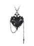 Witches Heart Pendant Necklace