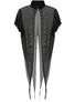 Zira black mesh bolero