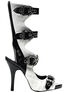 ZOMBIE-106UV Black White Boots
