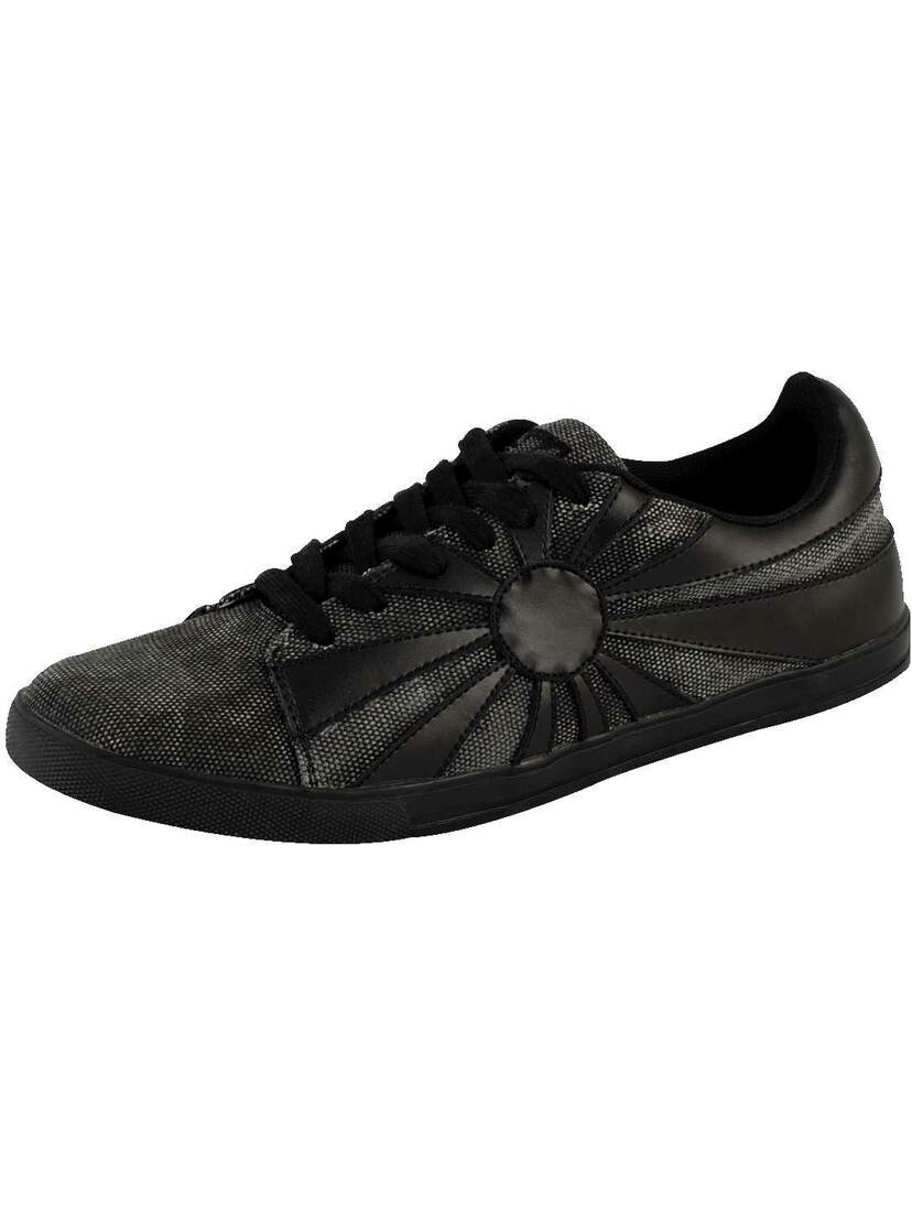 T.U.K. Black Grey Sun Rocker Sneakers