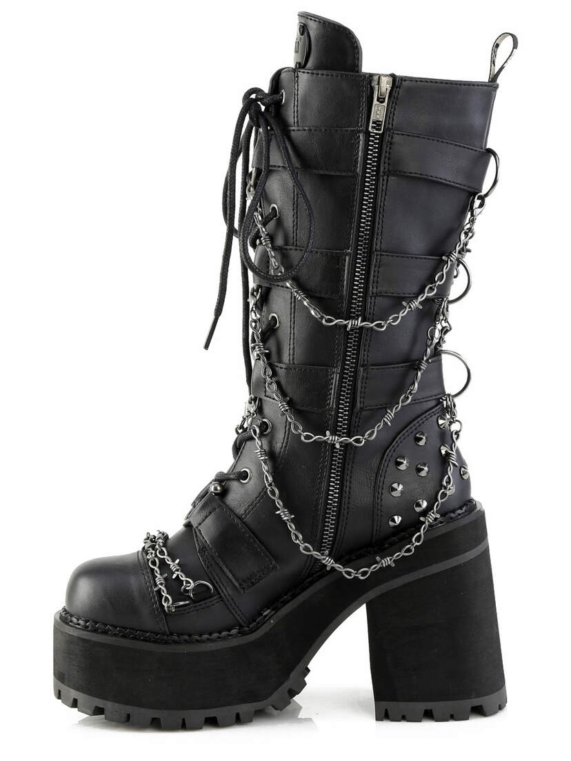 ASSAULT-117 Women's Boots with Barbwire