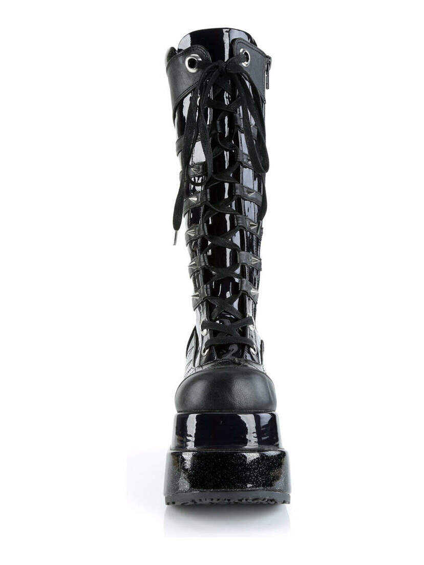 BEAR-205 Black Hologram Platform Boots BEAR-205 Black Hologram Platform Boots