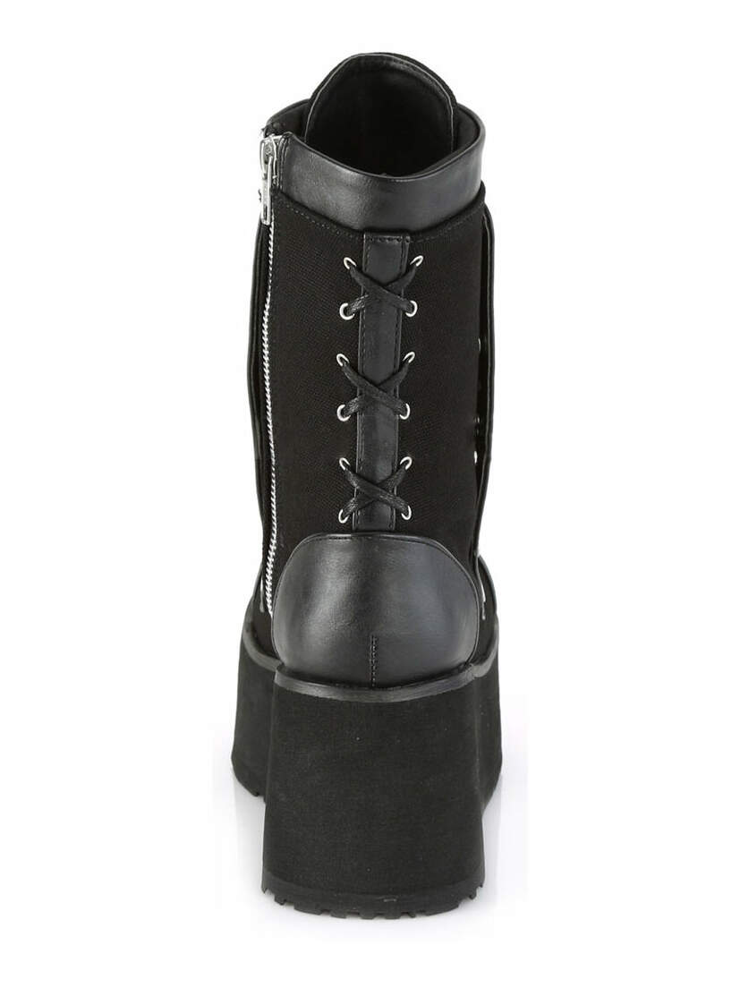 CLASH-206 Canvas Platform Boots