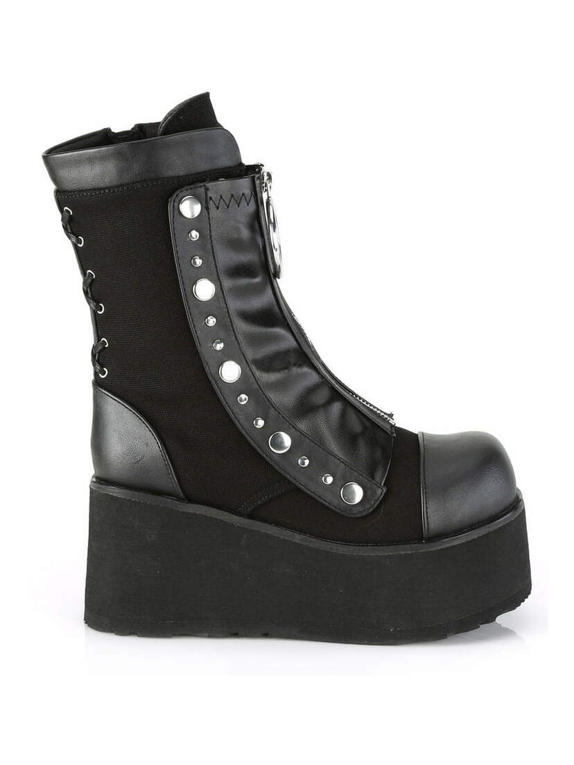 CLASH-206 Canvas Platform Boots